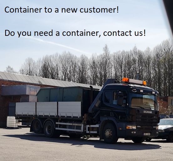 Container to a new customer